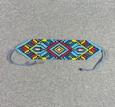 Embera Chami beaded Bracelet by women of the Colombian indigenous tribe 3031