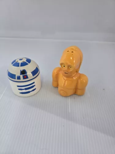 Disney Star Wars Ceramic Salt & Pepper Shakers R2-D2 & C-3PO Droids Gift Set