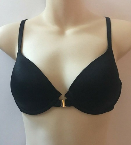 M\u0026S Black Underwired Front Fastening 