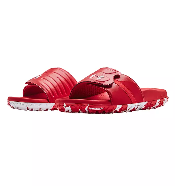 UNDER ARMOUR MENS SLIDE SANDAL RED UA M FAT TIRE SL 3023749 600