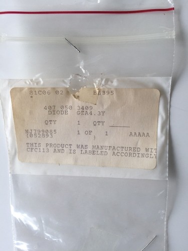 GZA4.3Y Zener Diode 407 050 3409 NJ799085 81C06 02 B3395 - Imagen 2 de 6