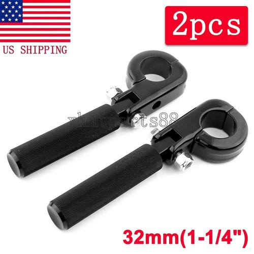 Highway Foot Pegs Rest Pedals 1-1/4 Crash Bar For Harley Davidson