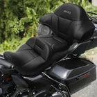 Black Driver Passenger Seat & Backrest Fit For Harley Street Road Glide 2014-Up