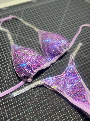 Competition Npc Purple Wellness Bikini SUIT D CUP Small Bottoms Surreal suits