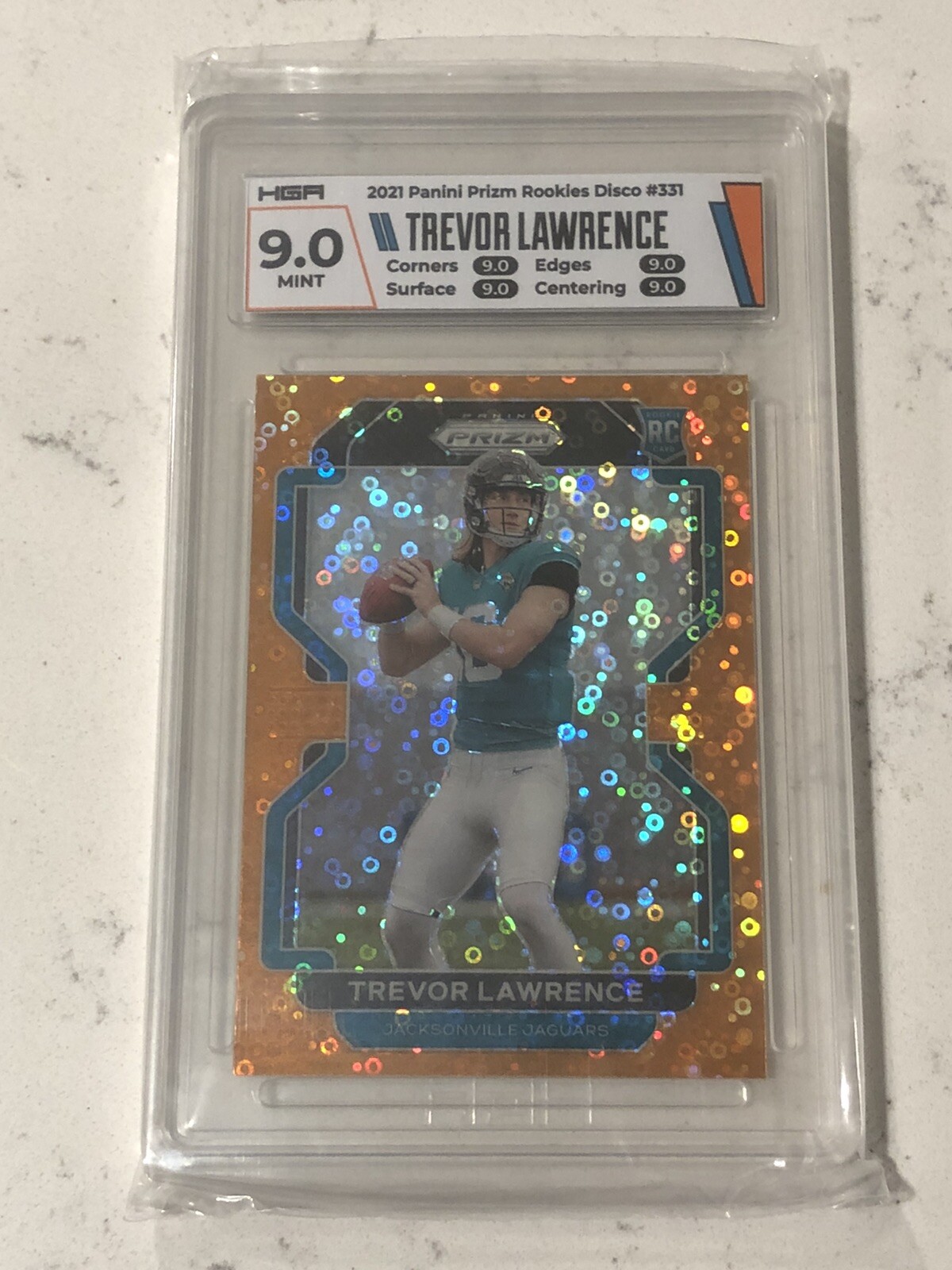2021 Prizm Trevor Lawrence Orange Disco Rookie 331