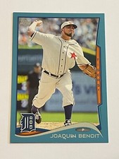 2014 Topps Baseball Walmart Blue #223 - Joaquin Benoit - Detroit Tigers