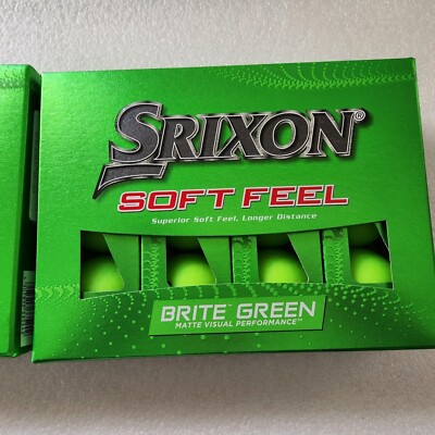 FOUR Boxes of Srixon Soft Feel Brite Green Golf Balls BRAND NEW + BIG ...