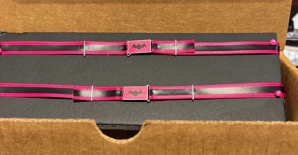 One Piece Custom 1/6 Scale 1966 Batmobile Cloth and Metal Seatbelts- set of two - Image 2 of 4