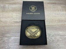 NRA Golden Eagles Belt Buckle Limited Edition National Rifle Association USA New