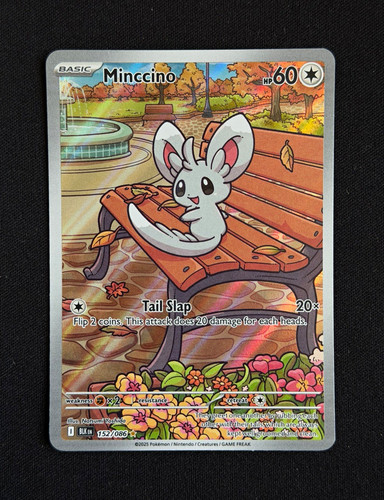 Minccino 152/086 IR Holo Eng Black Bolt Pokemon TCG NM