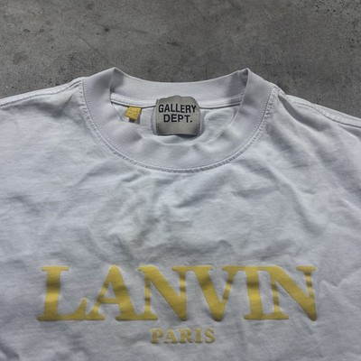 Lanvin Paris Gallery Dept Short Sleeves T-Shirt Size M White 100 