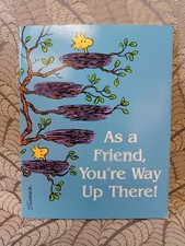 Vintage "As a Friend, You're Way Up There" Charles Schulz 1982