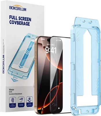 2PCS Tempered Glass Screen Protector for iPhone 14 Pro Max Full Coverage Anti-Fi