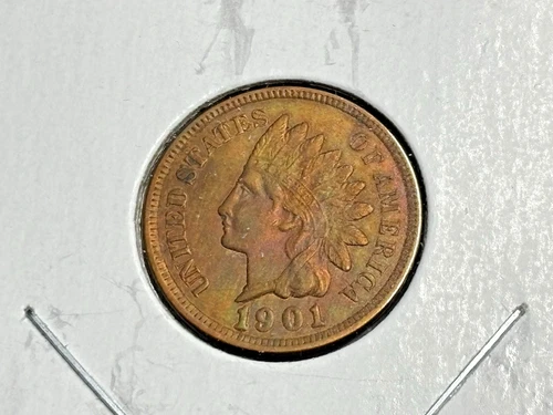 1901 1c Indian Head Cent, Absolute Stunning AU - Reduced Shipping, Nice Coin