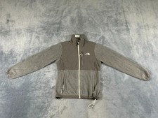 THE NORTH FACE DENALI WOMENS JACKET EXTRA SMALL GRAY POLARTEC FULL ZIP