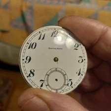 South Bend Watch Company Pocket Watch Dial And Complete Movement 16 Size 15...