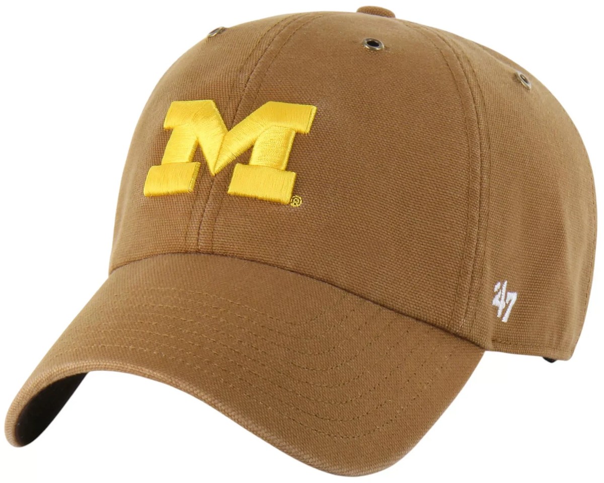 Michigan Wolverines Carhartt x '47 Clean Up Adjustable Hat Cap Dad