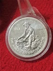 1984 1 TROY OZ 999.0 FINE SILVER ROUND ENGELHARD AMERICAN PROSPECTOR     #T3132