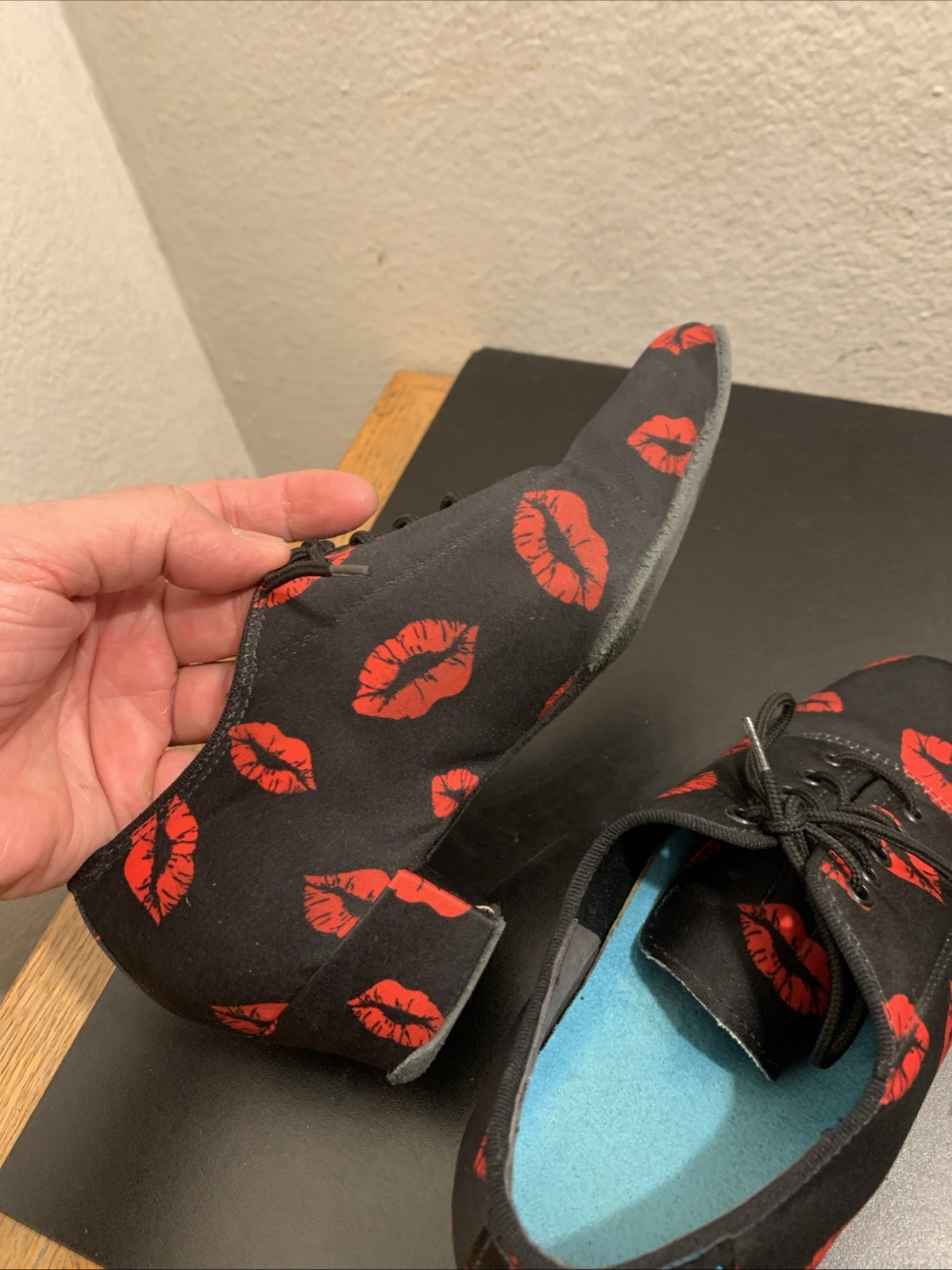 International 1.5" Heather Split-sole Womens Print Practice Dance Shoes Sz 4