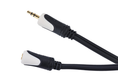 5901436738329 Kabel 3.5 wtyk stereo - 3.5 gniazdo stereo 1.8m Cabletech Basic Ed