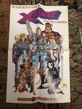 X-Force Promo Poster 1991 Rob Liefeld  14 x22...