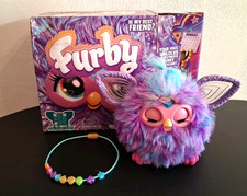 Hasbro Furby Blue Purple Talking Plush Interactive Electronic Toy Light Up Ears