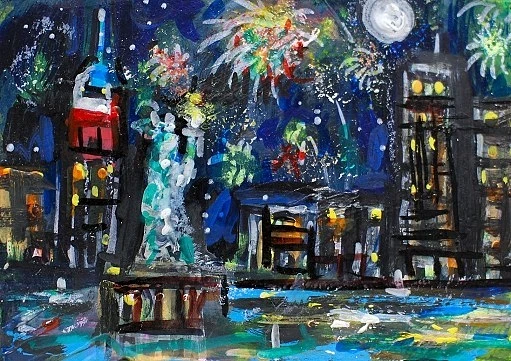 New York Skyline Art Paintings for sale | eBay
