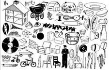 Unmounted Rubber Stamp Plate, Unmounted/Uncut Pink Rubber Stamps