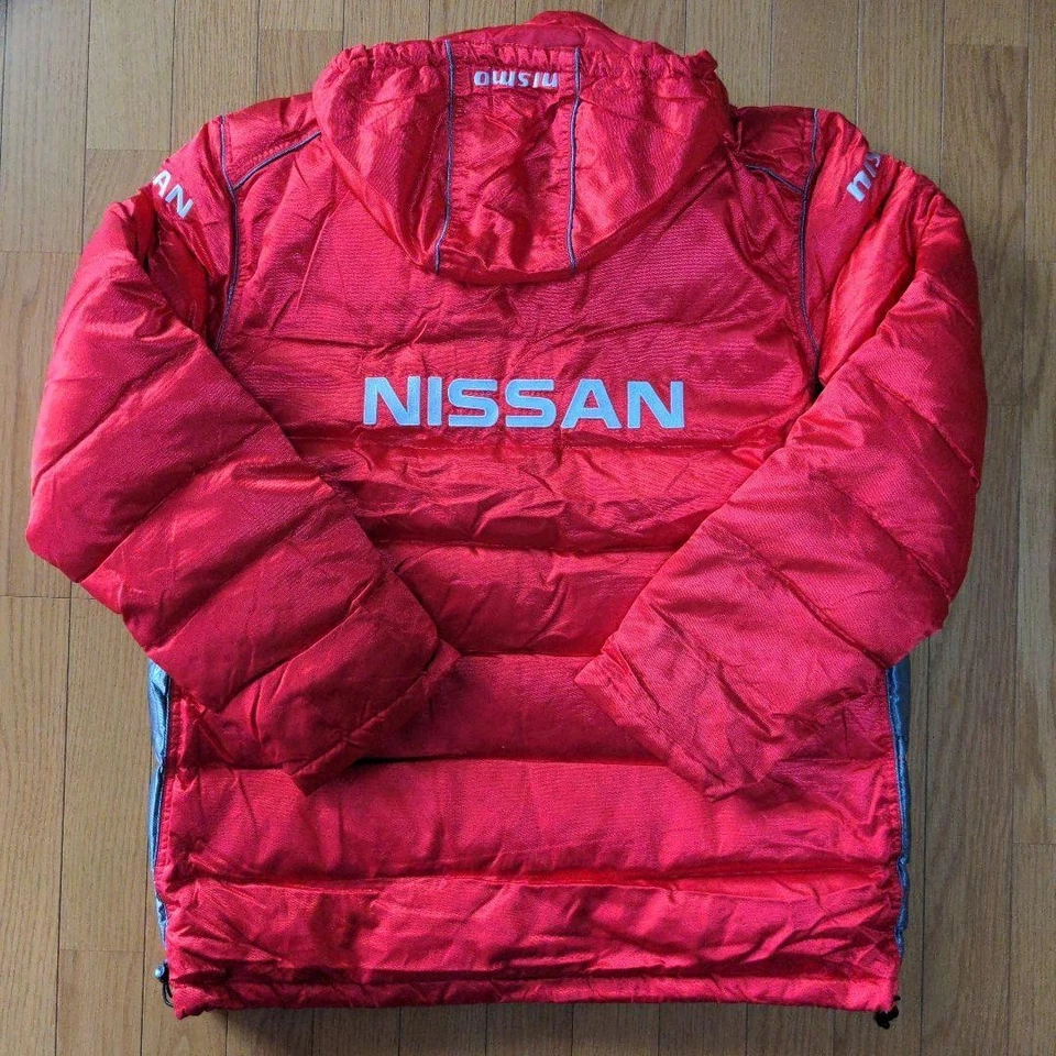 日产 NISMO Super GT Team Staff 羽绒服 XL 红色二手日本赛车装备 — 第 2/4 张图片