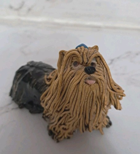 Spaghetti Dog Figurine Shih Tzu lhasa Apso Maltese Dog Figurine.