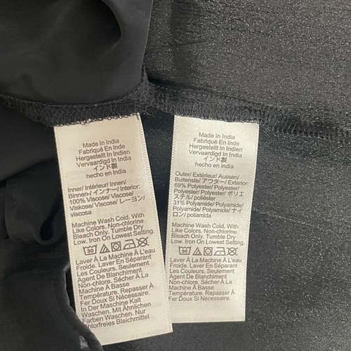 NWT!! J. CREW Sheer Ruffle Trim Button-Up Top Blouse Solid Black Coquette 10 - Picture 10 of 11