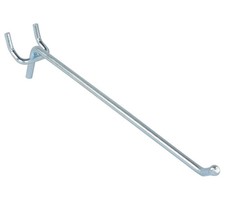 SSWBasics 8 inch Chrome Peg Hook for  inch Pegboard - Pack of 100