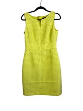 Tahari Colorful Tank Tank Yellow 8 Geometric Work Wear Vibrant Special Occassion