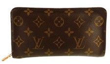 Authentic LOUIS VUITTON Monogram Canvas Leather Zippy Long Clutch Wallet Spain