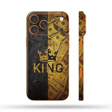 Phone Skin/Phone Wrap For iPhone, Samsung, Android Printed Leather King Money
