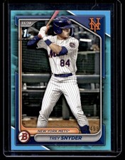 2024 Bowman Draft Sky Blue Trey Snyder 393/499 New York Mets #BD-138