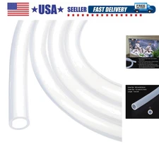 3.3ft 3/8" ID x 1/2" OD Silicone Tubing Clear Industrial Plastic Tubing Pure ...