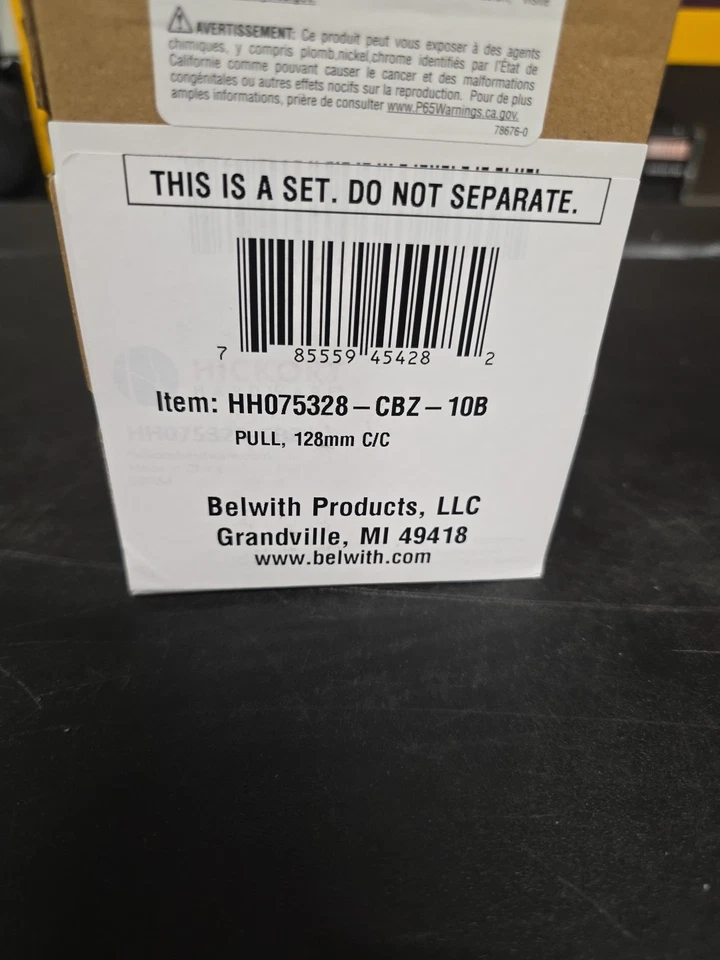 Herrajes de nogal americano HH075328-CBZ tirador 5 1/16 pulgadas Pack de 10 Champagne Bronce Foto 4 de 4