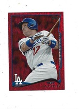 2014 Topps Red Foil #519 A.J. Ellis LOS ANGELES DODGERS