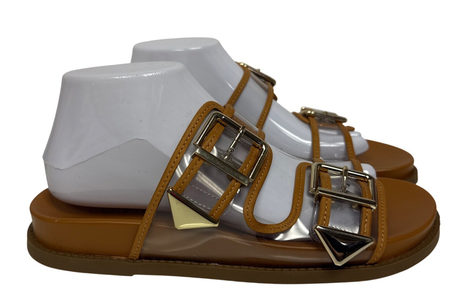APL Schutz Naomi sandalo sportivo donna slide pelle vinile fibbia slip on misura 8 5
