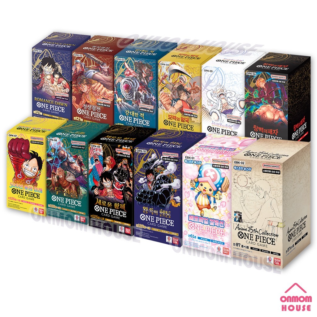 One Piece TCG Card Booster BOX Collection OPK EBK Series OP Korean