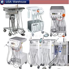 Portable Dental Mobile Delivery Unit System Air Compressor 4Hole Strong Suction