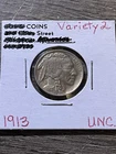1913-D Buffalo Nickel Type 2 BU (Brilliant Uncirculated) Condition With Error🔥