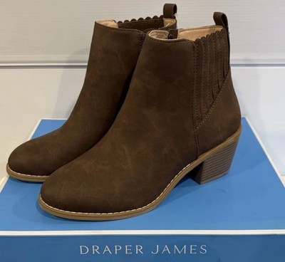 Draper James Elle Ankle Booties Brown Size 10M NEW #1800425