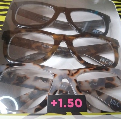 BETSEY JOHNSON 3 PACK PREMIUM READING GLASSES READERS +1.50 (B)