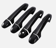 For Toyota Highlander 2014-2018 2019 Bright Black Outside Door Handle Cover Trim