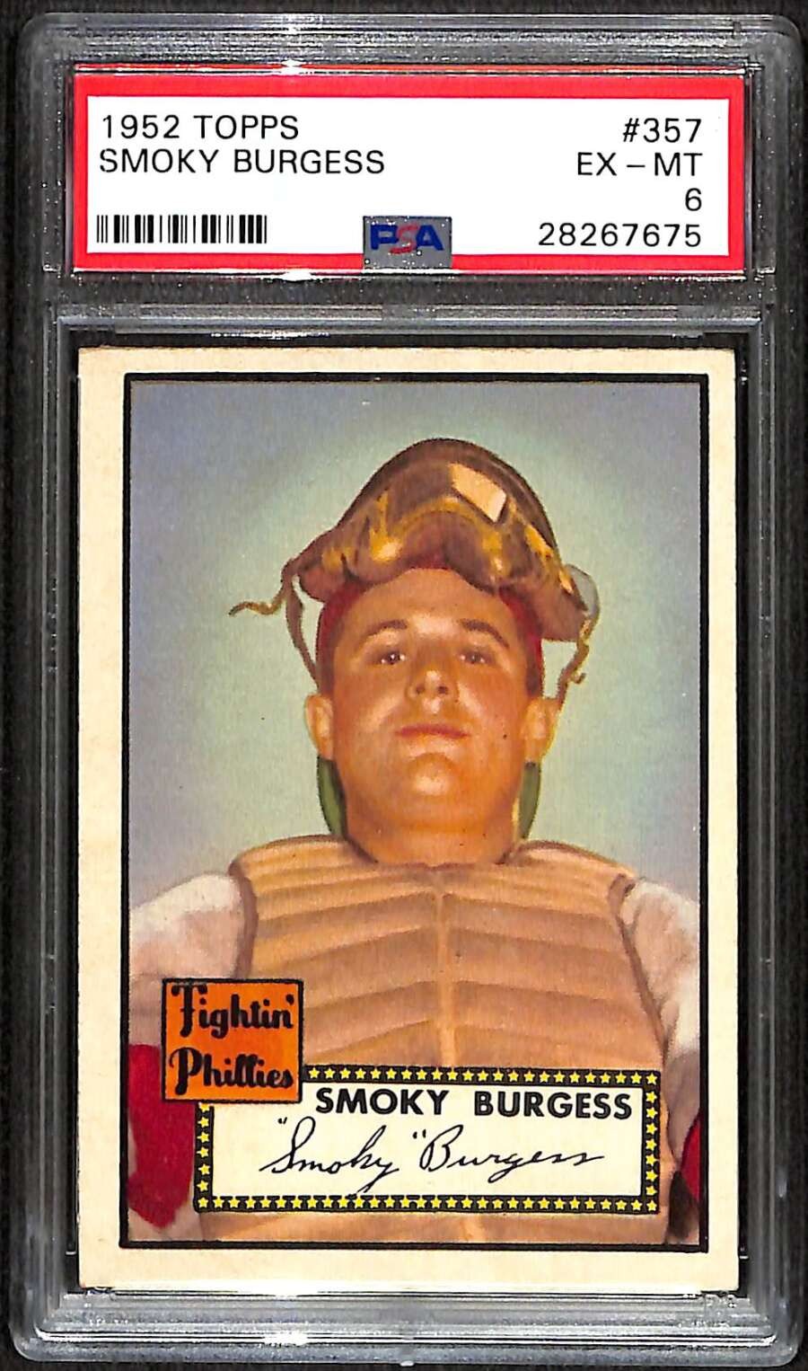 1952 Topps #357 Smokey Burgess  PSA 6 EXMT C101398