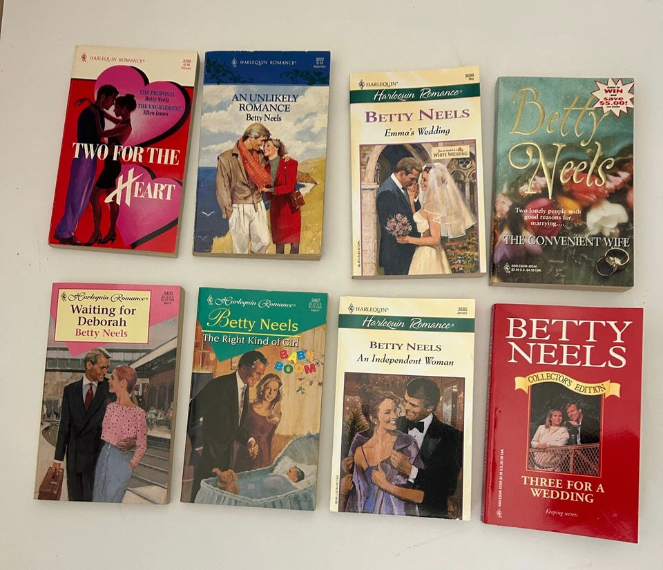Lot of 29 Vintage Harlequin Romance Novels Paperback All by Betty Neels 1990s Foto 4 de 4