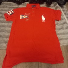 Raplh Lauren Red Polo Tshirt Size Small