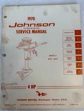 JOHNSON OMC 1970 OUTBOARD MOTOR 4HP SERVICE MANUAL